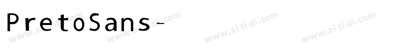 Preto Sans字体转换